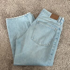 Madewell Petite Pieced Barrel-Leg Jeans